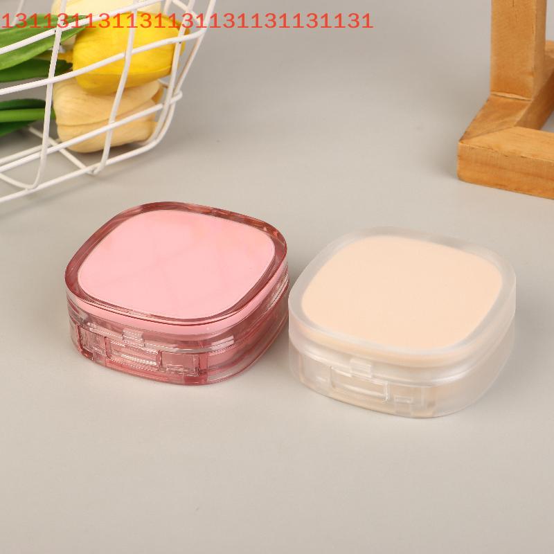 15g BB Cream Powder Box Plastic Portable Empty Foundation Makeup Jar with Sponge Handheld Cosmetic Travel