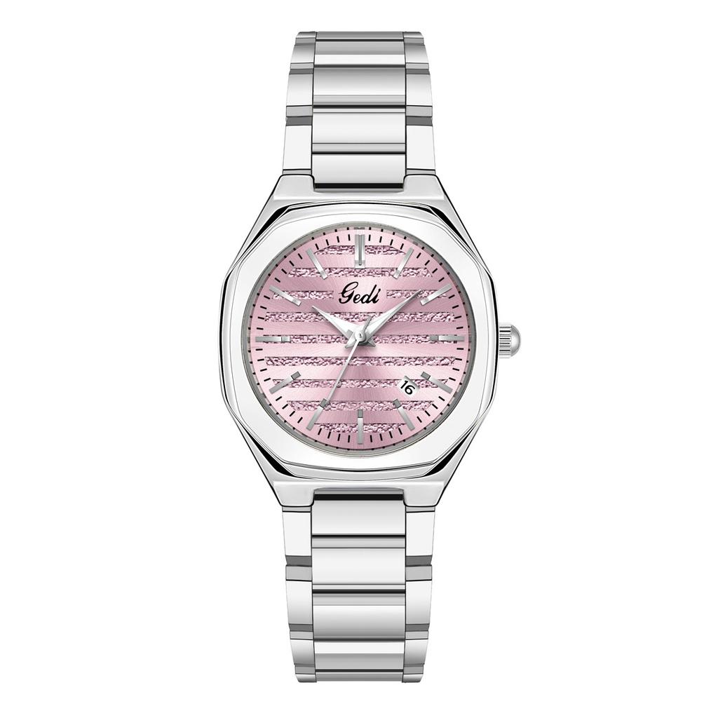 Light Luxury High-End Steel Belt Watch Women'S Calendar High-Value Waterproof Watch Women'S Quartz Watch