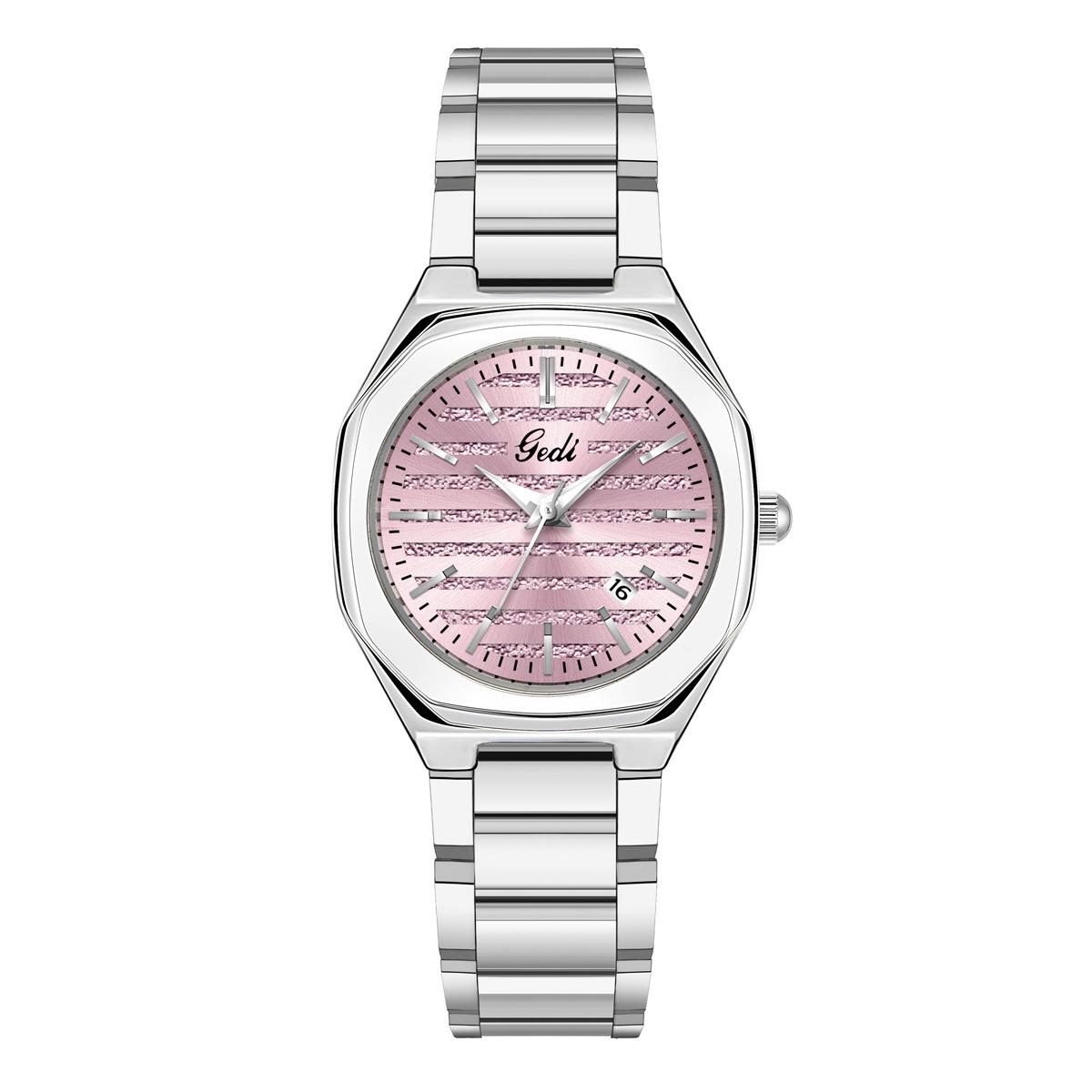 Light Luxury High-End Steel Belt Watch Women S Calendar High-Value Waterproof Watch Women S Quartz Watch