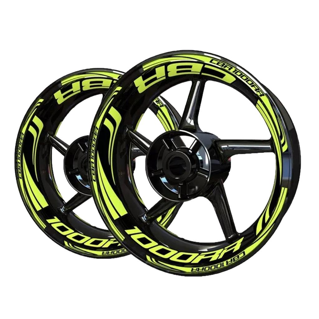 Vinyl HONDA CBR1000RR Wheel Sticker HONDA CBR1000RR Logo Motorcycle Rim Decal Stickers Set 9