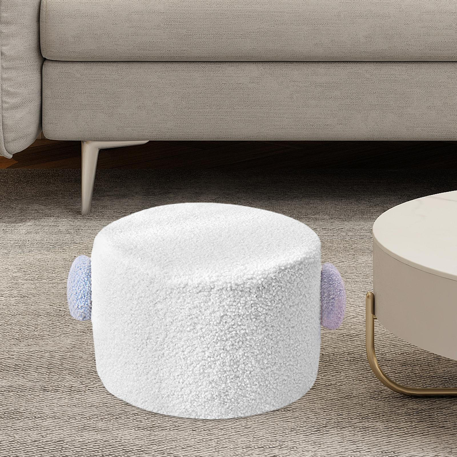 

Удобный табурет-осман для гостиной и спальни белый