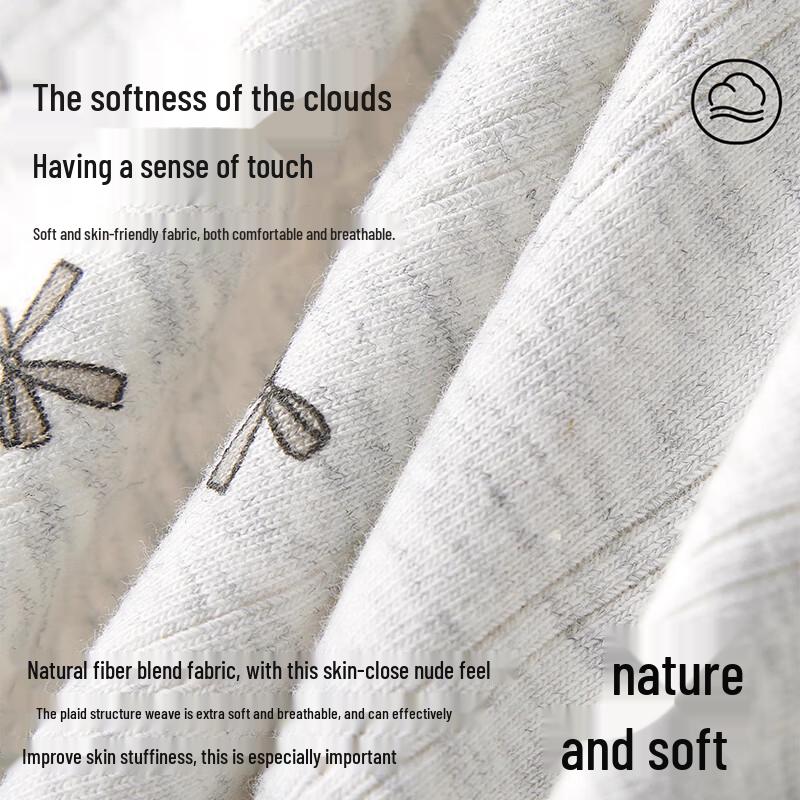 FitonTon Teen Girls' Antibacterial Cotton Briefs 5-Pack