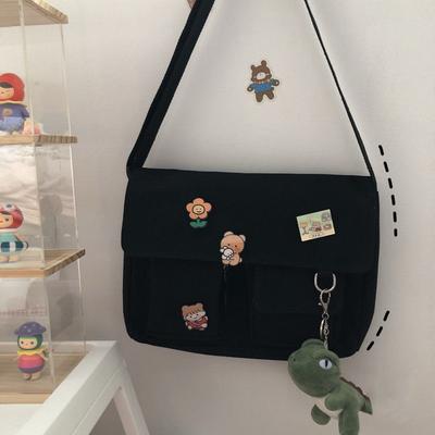 Einfache Umhängetaschen für Damen Niedliche Lässige Umhängetaschen Damen Schultertasche Tasche Mädchen Leinwand Umhänge Schultaschen Geldbörse