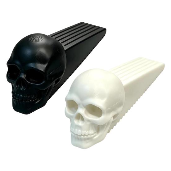 Non Slip Door Stopper Halloween Skull Stopper, 3D Printed Plastic Wedge, Home Decor Base, Decorative Stop for Gothic Room Accessory Spooky