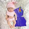 ChildDream 15 Cm Solid Silicone Full Body Mini Reborn Doll Twins Elastic Stretchable Palm Simulation Doll Little Cute Baby Dolls for Kids Playmate Toy