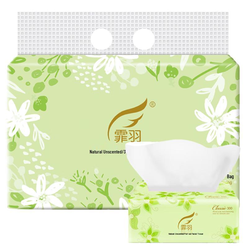 Feiyu 3-Ply Unscented Facial Tissues