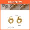 Stylish Modern Multi-layer Circle Stud Earrings In Gold And Silver For Women