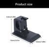 No Drill Shower Curtain Rod Brackets ABS Wall Support with Flat Base and Serrated Grip for Bathroom Bedroom Kitchen Daily Use