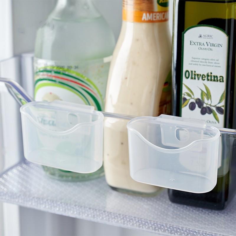 

Набор из 2 органайзеров для пакетиков с соусом для холодильника, подвесной ящик для хранения васаби и мелких предметов прозрачный