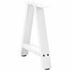 Vidaxl Coffee Table Legs, 2 Pcs, White, 38X(42-43) Cm, Steel