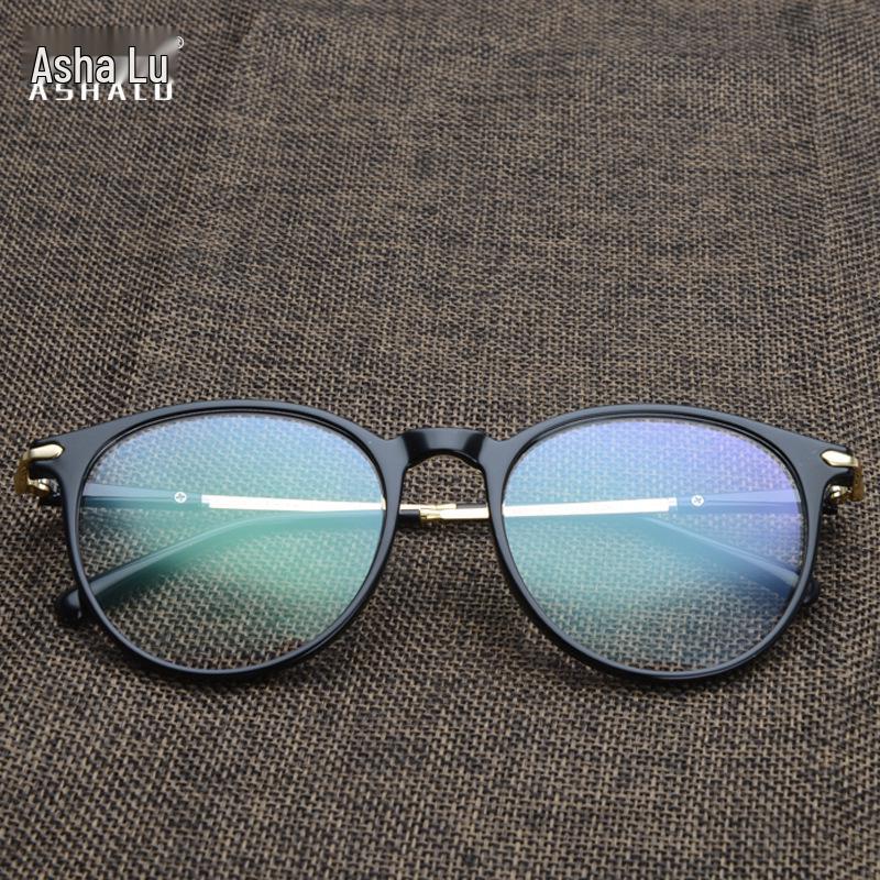 

Asha Lu TR90 Ultralight Fashion Retro Round Glasses, Prescription Fit, Unisex Frame морская черепаха/фиолетовый