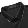 Men's Textured Stripe Short Sleeve Polo Shirt