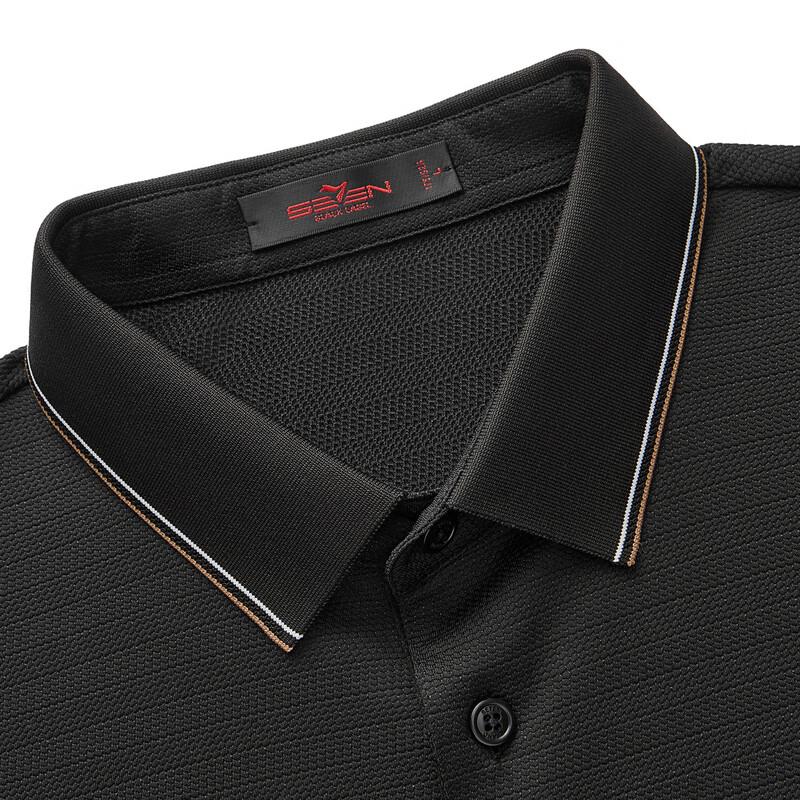 Men's Textured Stripe Short Sleeve Polo Shirt