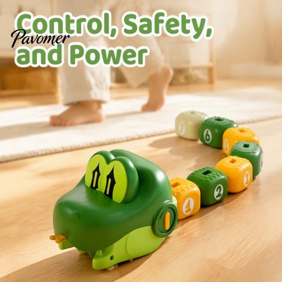 2.4GHz Remote Control Car 1/2 Sets Snake Toy, Magnetic Eating Itself Game Indoor Racing Toy 2 Player Interactive Electric RC for Kids Parent Child