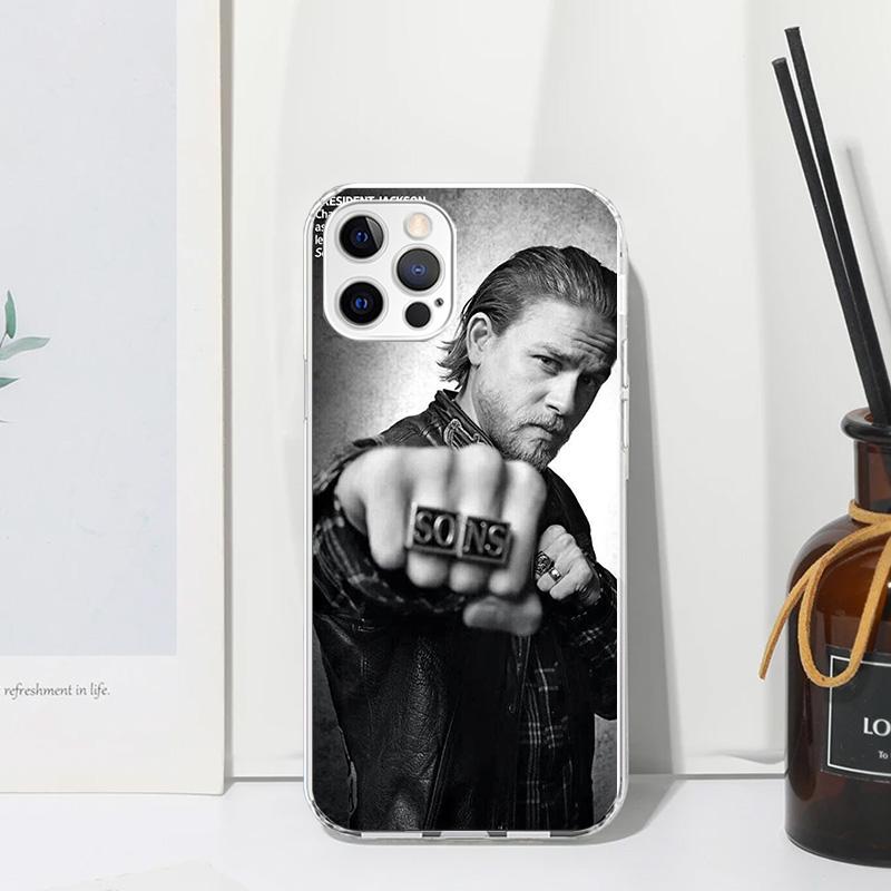 Sons Of Anarchy Black Phone Case For Iphone 17 Air 16 15 Plus 16E 14 Pro Max 13 Mini 12 11 7 8 SE Fundas Soft Back Cover 17 Air