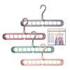 9 Hole Space Saving Clothes Hanger Closet Organizer Multifunctional Drying Rack for Scarves Clothes and Accessories