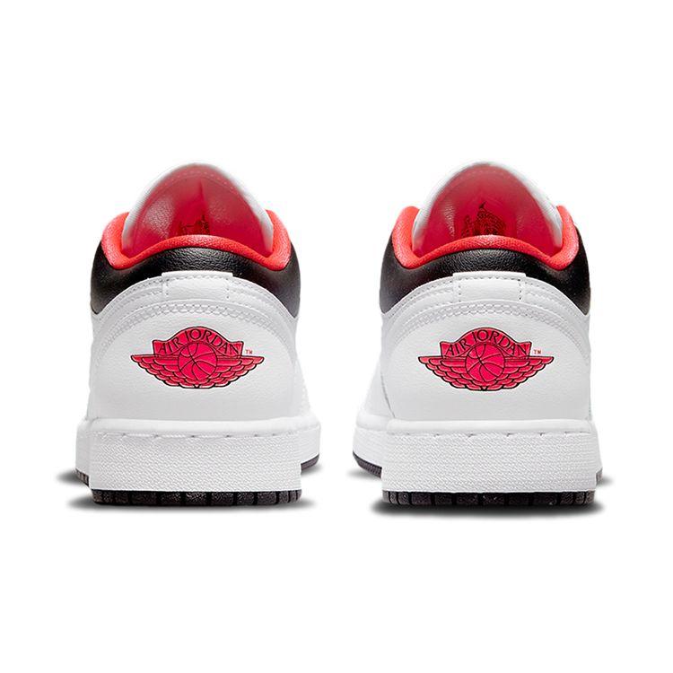 Air Jordan 1 Low GS White Black Red Youth Shoes 553560-160