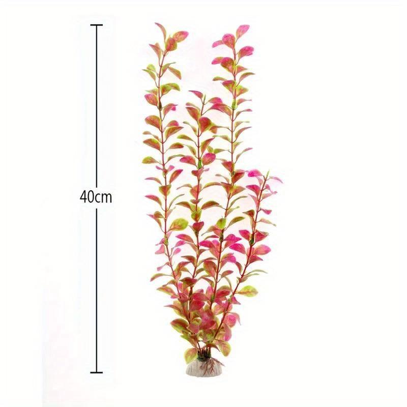 5pcs 40cm Artificial Plastic Underwater Plants Aquarium Fish Tank Decoration Water Grass Viewing Decorations.