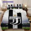 Juventus Football Glory Bettwäsche (1 Bettbezug + 2 Kissenbezüge, ohne Füllung) Weihnachts-Geburtstagsgeschenk Bettwäscheset Bettbezug und Kissenbezug