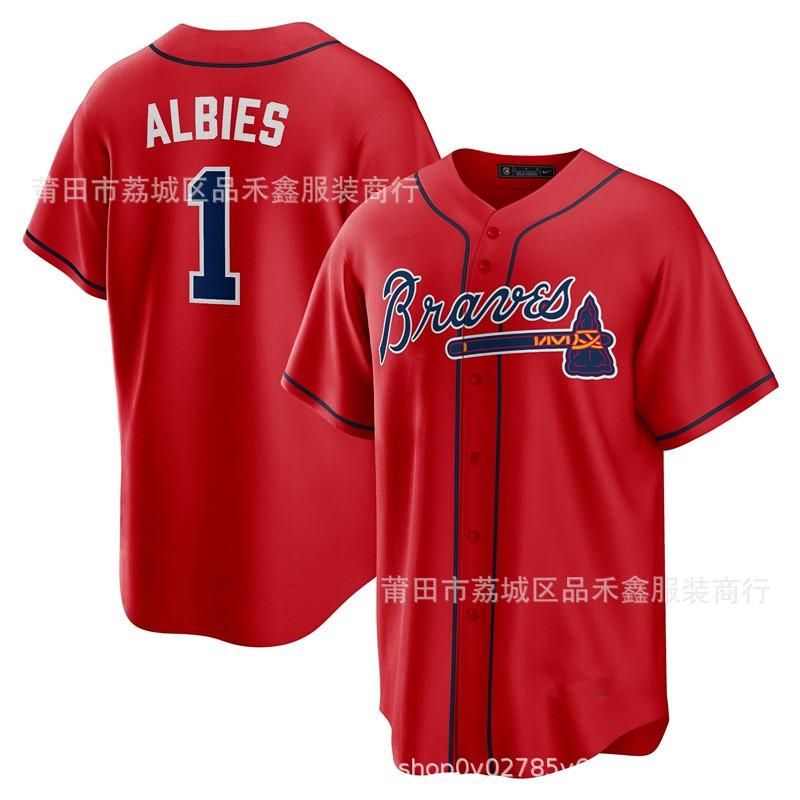 Atlanta Braves Baseball Jersey Custom Embroidered MLB Team Sport Shirt Men Women Fall Wear
