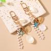 Pretty Shell Conch Keychain Women Girls Pearl Key Ring Handbag Pendants DIY Key Chain Jewelry Gifts