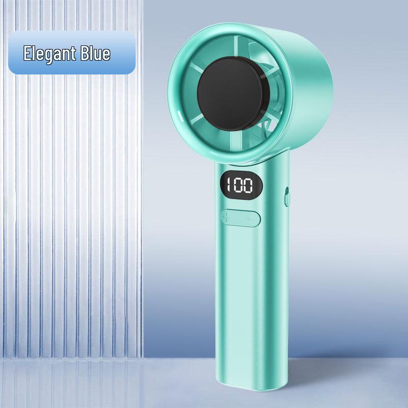 Portable High-Speed Mini Turbine Desktop Fan 1200M [120-level Stepless Speed + Lanyard]