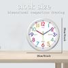 8 Zoll Leise Quarzwanduhr für Wohnzimmer Schlafzimmer Küche Heimdekoration Feiertagsgeschenk Keine Batterie enthalten