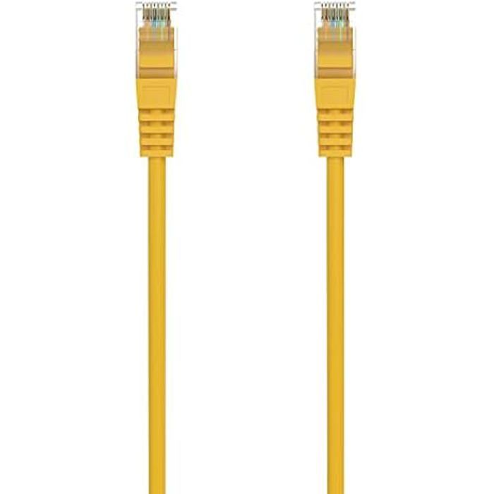Câble de réseau - aisens - a145-0564 - rj45 - utp - 30 cm - cat.6a lszh - jaune