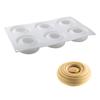 6-Cavity Concave Tornado-shaped Mousse Cake Mold French-style Western Pastry Baking Mold