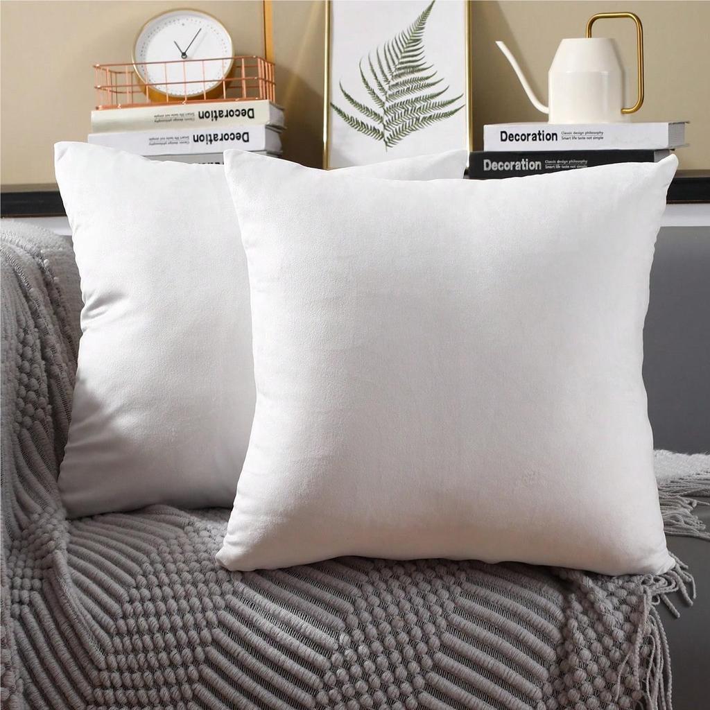 New Fashion Twill Velvet Pillow Cover Modern Simple Solid Color Pillow Home Living Room Sofa Bedroom Cushion Cover
