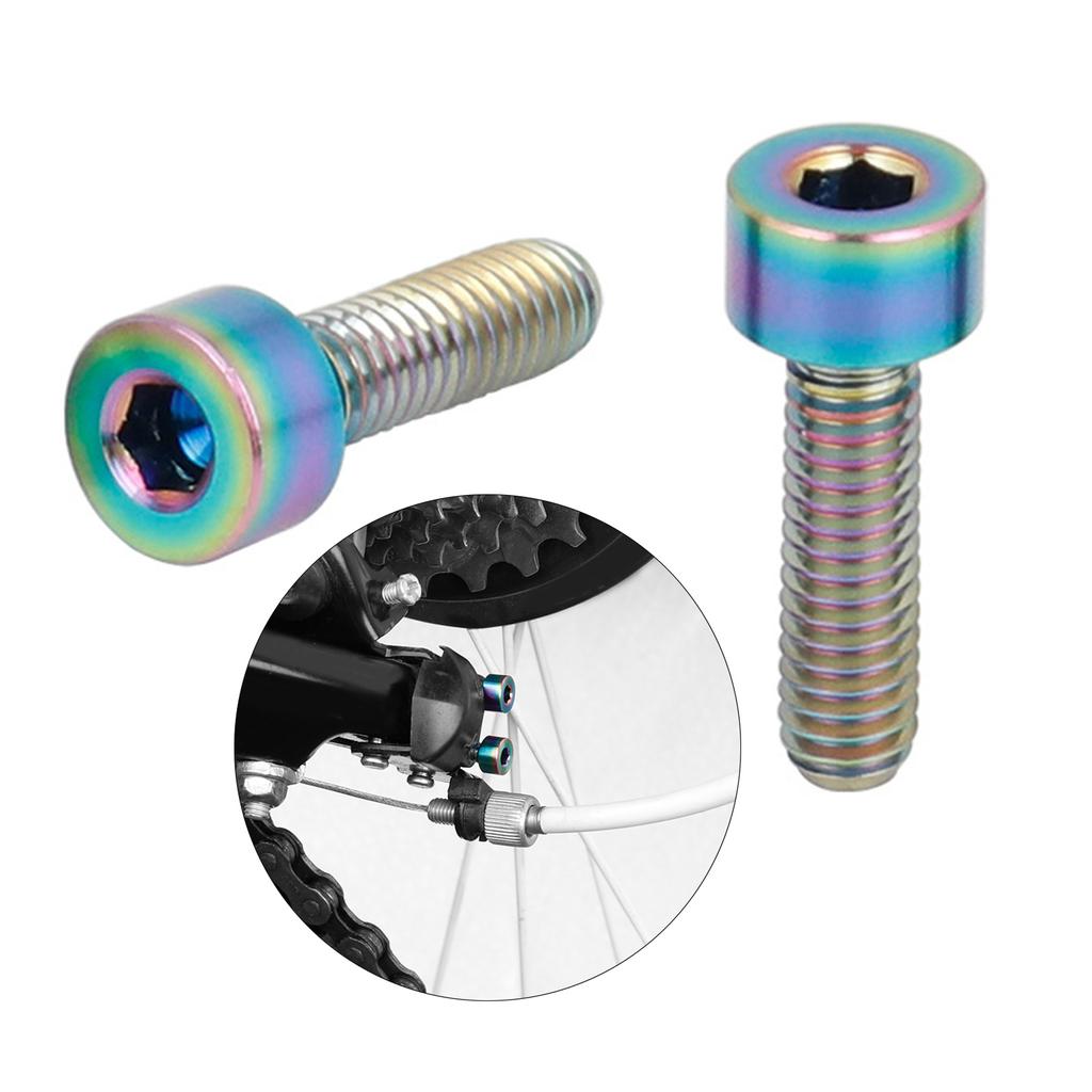 M4x13.5mm/M4x20mm Lightweight Bolt Rust resistant Bolt Colorful Bolt Titanium Alloy Bolts Durable for Fixed Handlebars