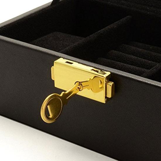 Watch storage watch pair pair collection accessory ring black [Nopple] box, box, watch, box, box, case, storage, [item]