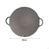 Round Grill Pan Frying Roasting Easy Clean Outdoor Barbecue Plate Nonstick Baking Tray for
