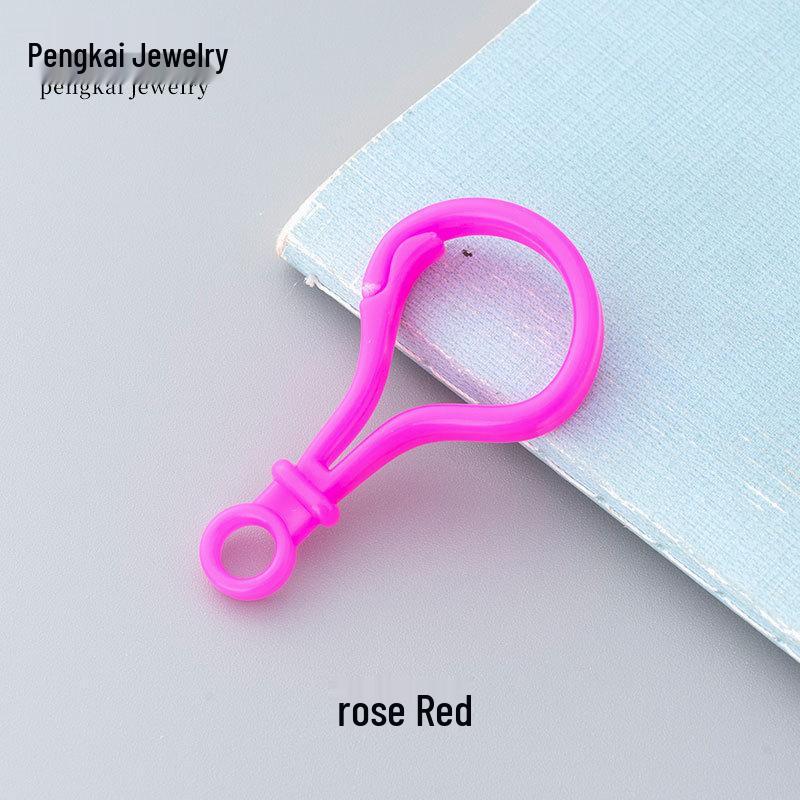 DIY Jewelry Accessories: Candy Color Plastic Buckle Set (Question Mark, Bag, Light Bulb, Gourd).