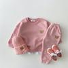 Fashion Toddler Baby Boys Girl Fall Clothes Sets Baby Girl Clothing Set Kids Sports Bear Sweatshirt Pants 2Pcs Suits Outfits