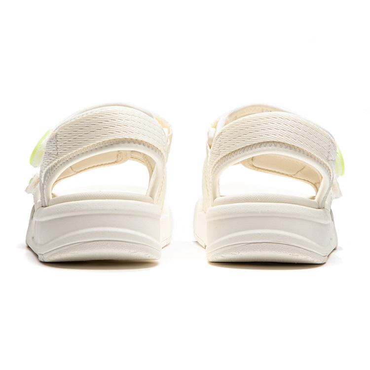 Sandalias Cómodas Transpirables para Niños Li Ning Calzado para Niños Blanco Roto YKUU038-2