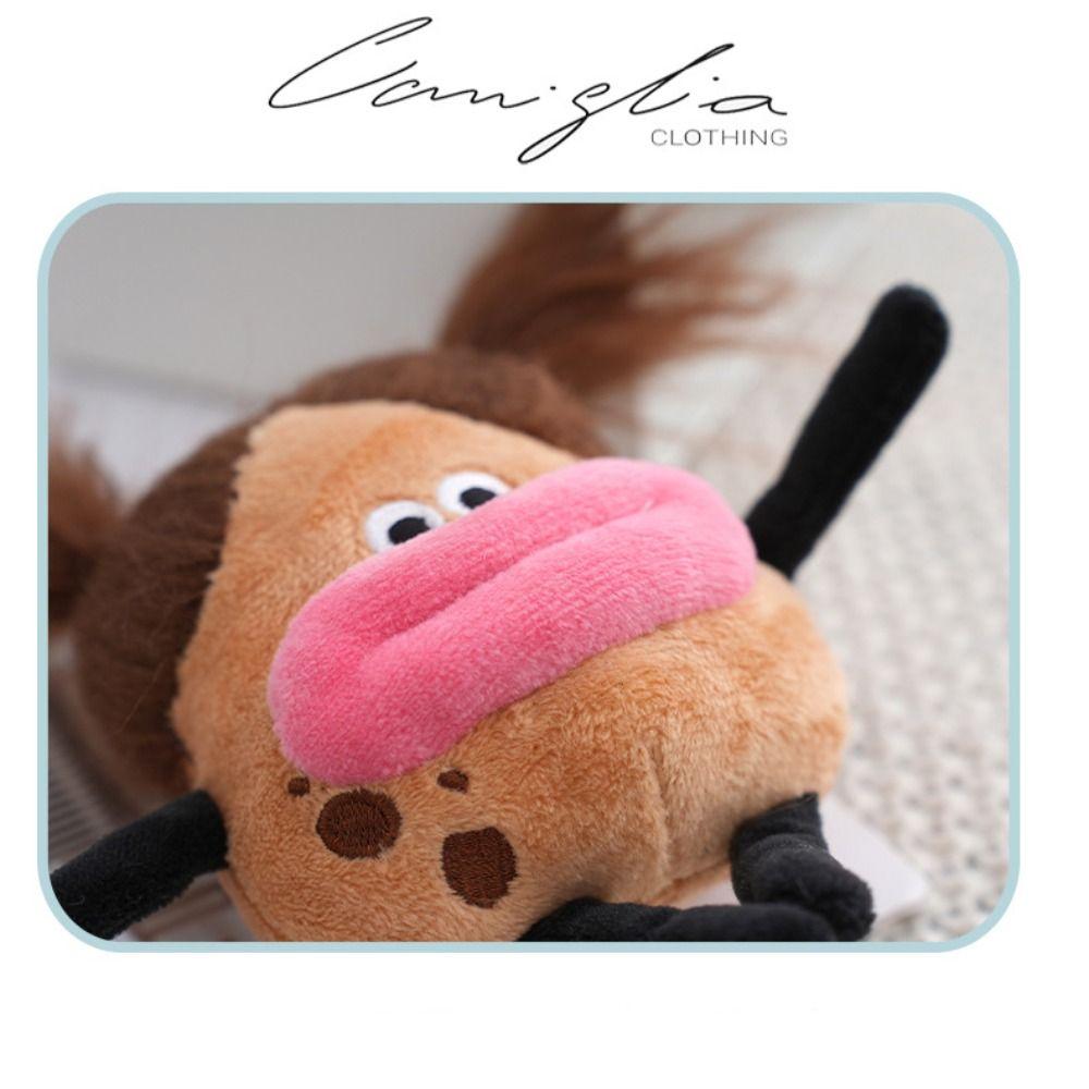 Fried Hair Potato King Big Mouth Girl Plush Keychain Big Mouth Girl Birthday Gifts