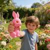 Screaming Rabbit Squeaky Toy with Realistic Sound Soft TPR Fidget for Stress Relief Pranks Cute Animal-Shaped Decompression Gadget for Kids Adults