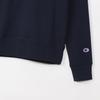 Champion Basic Crew Neck Long Embroidered Made In Women's Sweatshirt, Sleeve, Fleece, Cotton, USA, One-Point Logo, CW-Y018-370-S
