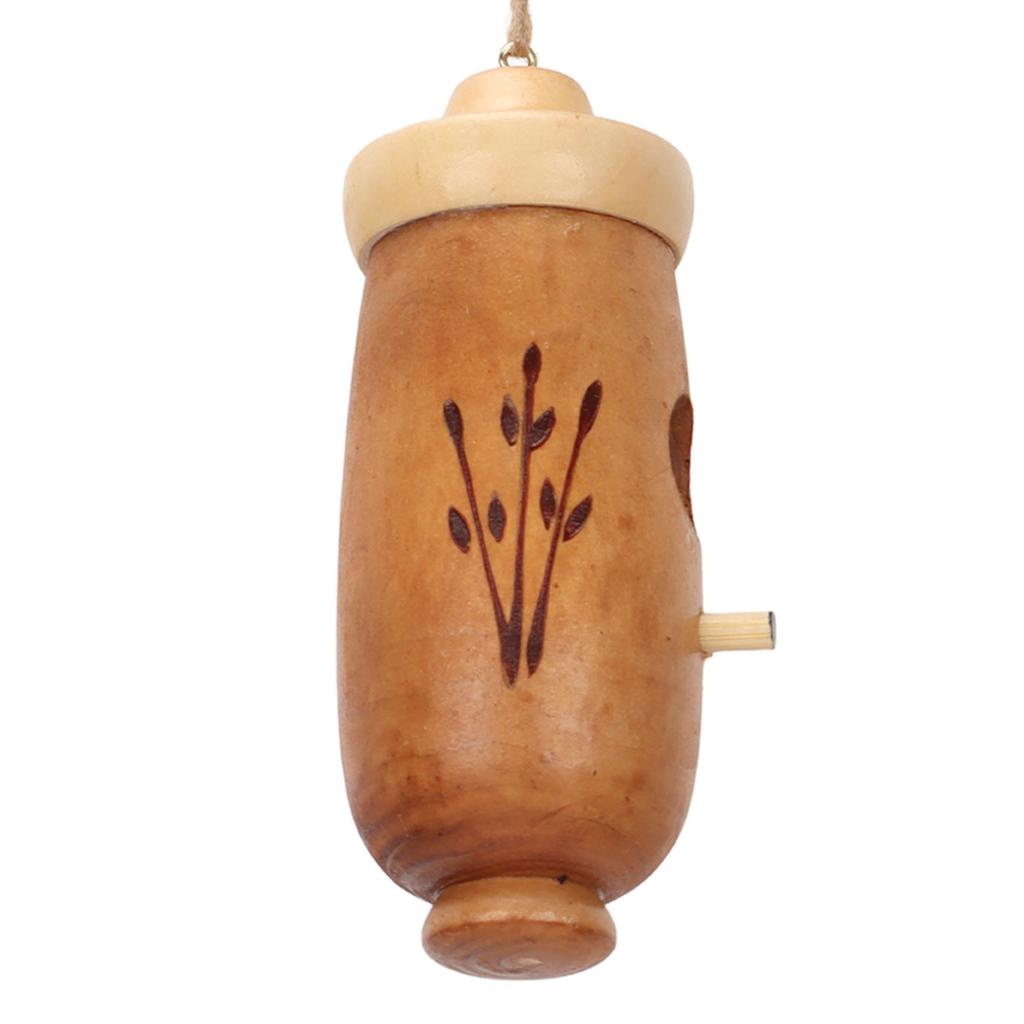 Hölzernes Kolibrihaus zum Aufhängen im Freien, hölzernes Kolibrihaus für Innen- und Außendekoration für den Garten