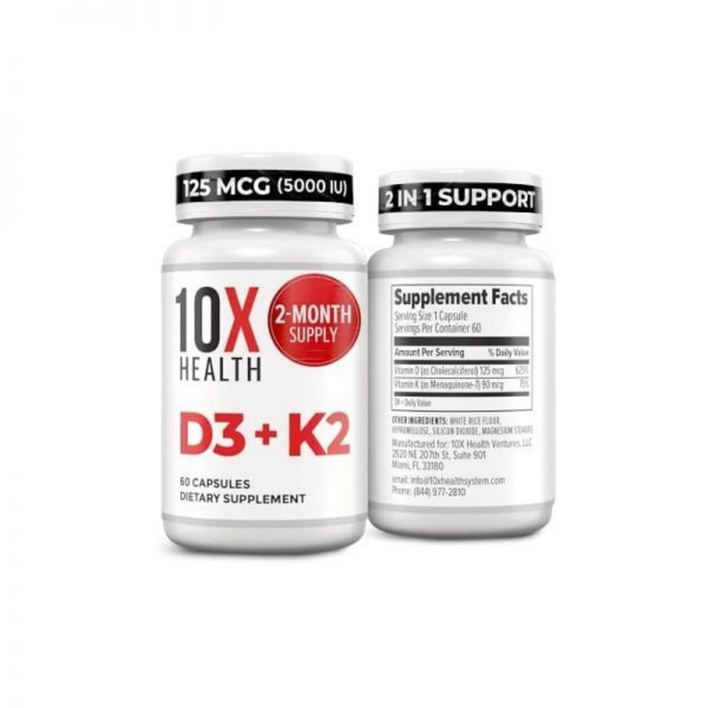 10x Health Vitamin D3 Capsules 60 pcs