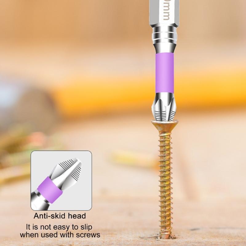 High Torque Chrome Plated Antislip Impacts Crosshead Screwdriver Bits Set, Magnetic Drill Heads Suitable for Power Tool