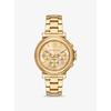 Oversized Maren Gold-Tone Watch MK7493