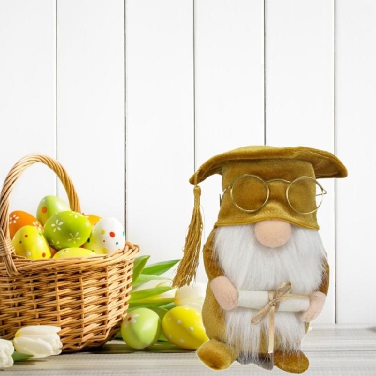 Graduation Season Gnome Doctorial Hat School Office Birthday Holiday Party