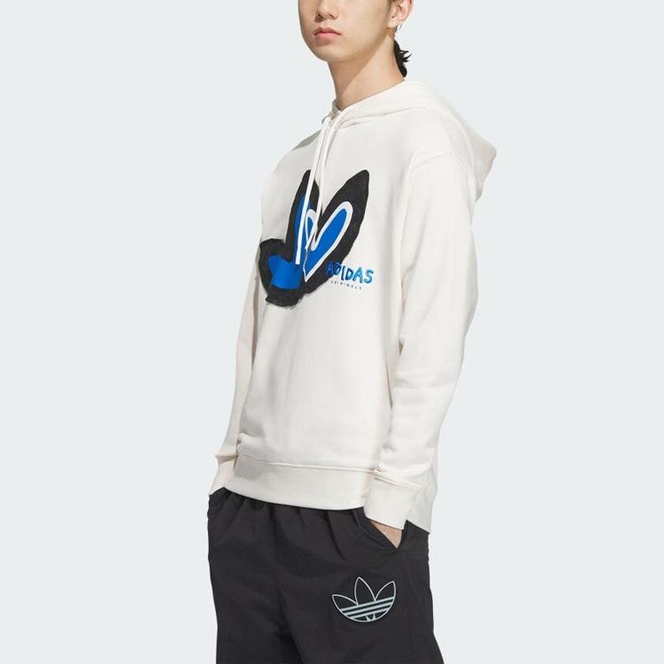 Adidas Originals Trefoil Special Edition Love Logo Hoodie Unisex Sportswear White IK8649