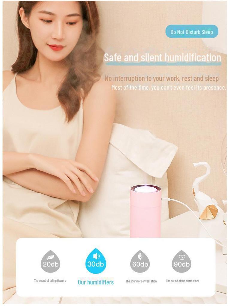 Colorful USB Mini Cup Humidifier & Air Purifier for Cars