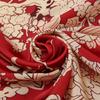 Floral Printed Imitation Silk Satin Scarf Elegent Sunscreen Shawl Beach Travel Head Wrap Women Outdoor Windproof Hijab180*90Cm