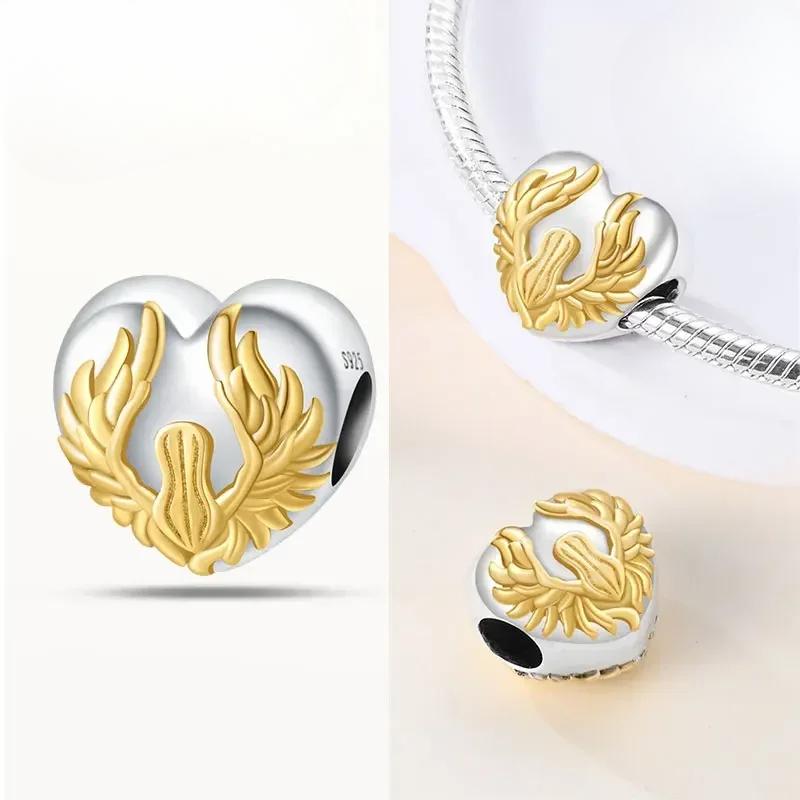 Copper Our Lady Charm Bead The Virgin Mary Dangle Fit Original Bracelet Pendants Jewelry Marking Fine Gift For Women