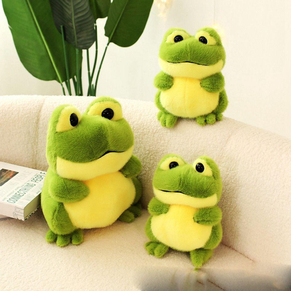 Cartoon Anime Green Frog Plush Toy Collection Cartoon Frog Stuffed Toy Children Gift