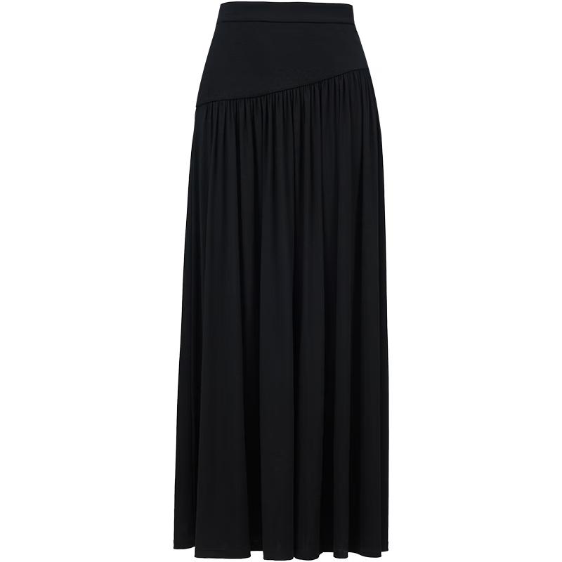ONLY 2026 Spring Asymmetric Pleated Midi Skirt